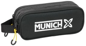 Διπλή Κασετίνα Munich Topo Μαύρο 21 x 8 x 6 cm