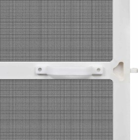 vidaXL Ανοιγόμενη Οθόνη Εντόμων Λευκό και Μαύρο 100 x 215 cm