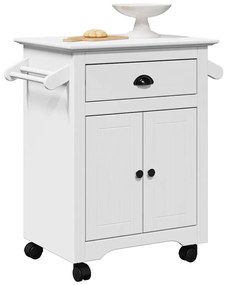 Καροτσάκι κουζίνας "BODO" Λευκό 72x45x80 cm