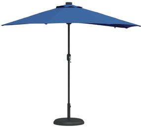 vidaXL Ομπρέλα Κήπου Μπλε 294 x 150 x 223 εκ ύφασμα