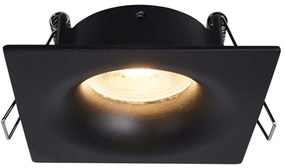Σποτ Χωνευτό S166 8,5x8,5x4cm 1xGu10 50W Black Τετράγωνο