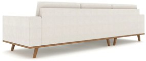 Γωνιακός Καναπές Seattle K100, Κρεμ, 280x153x85cm, Πόδια: Ξύλο, Ξύλο: Πεύκο | Epipla1.gr