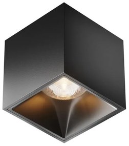 Σποτ Φωτιστικό Οροφής-Τοίχου Alfa LED 12W 3000K Φ7 0,26kg Κύβος MAYTONI-C065CL-L12B3K-Μαύρο C065CL-L12B3K