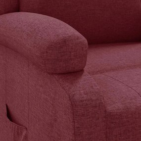 vidaXL Πολυθρόνα Ανακλινόμενη Μπορντό Υφασμάτινη