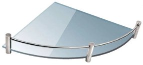 Ραφιέρα Μπάνιου Ματ Mensole 0633-99 25x25cm Clear Karag Glass