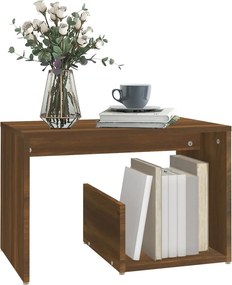 vidaXL Βοηθητικό Τραπέζι Καφέ Δρυς 59x36x38 εκ. Επεξεργασμένο Ξύλο