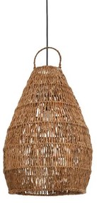 Φωτιστικό οροφής Kelog Inart ψάθα σε καφέ απόχρωση 50x50x70εκ 50x50x70 εκ.