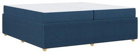 vidaXL Σκελετός Κρεβατιού Άλλο Μπλε 200 x 200 cm ύφασμα
