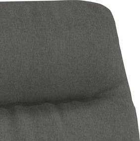 vidaXL Πολυθρόνα Relax Σκούρο Γκρι Υφασμάτινη