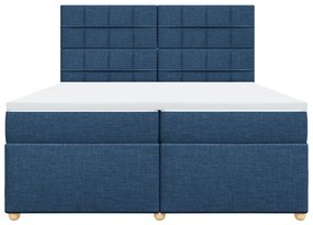 ΚΡΕΒΑΤΙ BOXSPRING ΜΕ ΣΤΡΩΜΑ ΜΠΛΕ 200X200 ΕΚ. ΥΦΑΣΜΑΤΙΝΟ 3291393