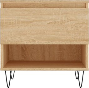 vidaXL Τραπέζια Σαλονιού 2 τεμ. Sonoma Δρυς 50x46x50 εκ. Επεξεργ. Ξύλο