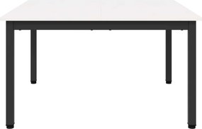 vidaXL Τραπεζάκι σαλονιού Λευκό 80 x 80 x 45 cm Στερεά ξυλεία πεύκου