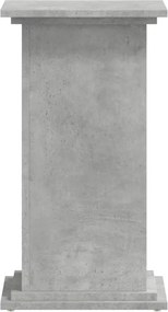vidaXL Βάσεις Φυτών Γκρι Σκυρ. 33x33x60 εκ. Επεξεργασμένο Ξύλο