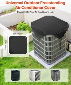 VEVOR 910 x 910 mm Air Conditioner Cover Top Mesh Universal for Outdoor Use