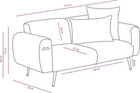 2-Seat Sofa Side - Light Grey Light Grey