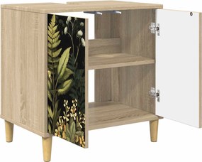 vidaXL Ντουλάπι Μπάνιου RHENEN Sonoma 60 x 40 x 60 εκ