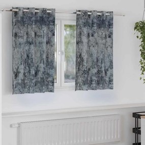 vidaXL Βελούδινες Κουρτίνες 2 pcs Ασημί Γκρι 140 x 140 cm Βελούδο