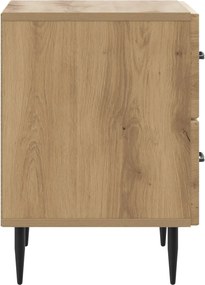 vidaXL Κομοδίνο 2 τεμ. Artisan Δρυς 43 x 34,5 x 47,5 εκ