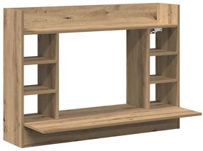 vidaXL Γραφείο Τοίχου Μαύρης Δρυός 105x48x75 cm Επεξεργασμένο Ξύλο