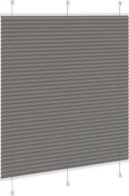vidaXL Πλισέ περσίδα Ανθρακί 120x150 cm Πλάτος υφάσματος 119,4 cm