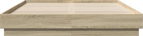 vidaXL Πλαίσιο Κρεβατιού με LED Sonoma Δρυς 120x200 εκ.
