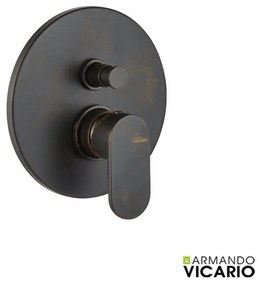 Armando Vicario SLIM Μίκτης εντοιχισμού 2 εξόδων με εκτροπέα Rusty Black