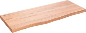 vidaXL Πάγκος Μπάνιου Αν. Καφέ 100x40x(2-4) εκ. Επεξεργ. Μασίφ Ξύλο