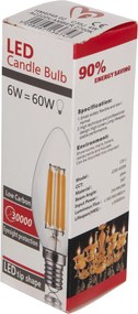 ΛΑΜΠΤΗΡΑΣ LED FILAMENT 4W E14 3000K ΧΡΥΣΟ DIMMABLE HM4048.02