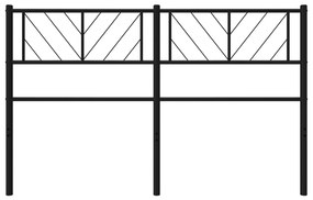 vidaXL Κεφαλάρι Μαύρο 120 εκ. Μεταλλικό