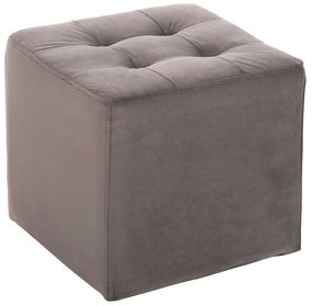 Σκαμπό Punk HM264.11 39x39x36cm Βελούδο Grey Velvet