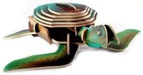 Intra απο ξύλο plywood 3mm-4mm πάχος - Τρισδιάστατο παζλ Turtle Δίασταση 30x30 cm Intraeaxys-eo4v08oj