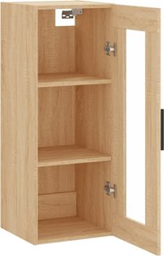 vidaXL Ντουλάπι Τοίχου Sonoma Δρυς 34,5 x 34 x 90 εκ.