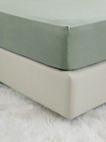 Σεντόνι Jersey Ημίδιπλο με Λάστιχο Για Στρώμα 120x200+40 - Tender Rock Green 5206482140578