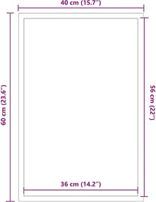 vidaXL Πατάκι Εισόδου Ανθρακί 40 x 60 εκ.