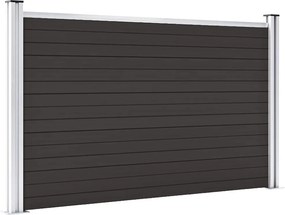 vidaXL Πάνελ Περίφραξης Μαύρο 180 x 105 εκ. από WPC