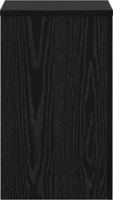 vidaXL Βάση φυτών 2 pcs Μαύρη Οξυά 30 x 30 x 50 cm Επεξεργασμένο ξύλο