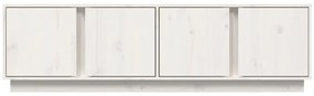 vidaXL Έπιπλο Τηλεόρασης Λευκό 140 x 40 x 40 εκ. από Μασίφ Ξύλο Πεύκου