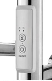 Colorado Brinsk 53x86 Silver - Ηλεκτρικό σώμα μπάνιου χρωμέ