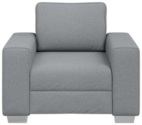 vidaXL Καναπές με μαξιλάρι Ανοιχτό γκρι 100 x 77 x 82 εκ ύφασμα