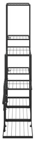 vidaXL Ανθοστήλη Μαύρη 94,5 x 25 x 88 εκ. Μεταλλική