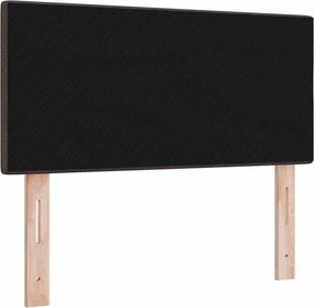 vidaXL LED κεφαλάρι με φώτα λωρίδας LED Σκούρο Καφέ 80 cm Πολυεστέρας