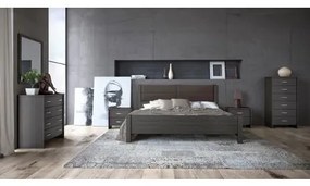 Savvidis Furniture Κρεβάτι Νο 45Δ για στρώμα 160x200 Βέγκε με Καφέ Τεχνόδερμα BEST-30312