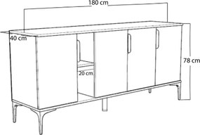 Console Tarz - Oak, Anthracite Oak
Anthracite
