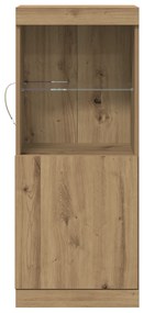 vidaXL Μπουφέ με LED Φώτα στην απόχρωση Artisan Oak 41x37x100 cm