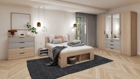 Κρεβάτι Corina με δύο κομοδίνα-140 x 200