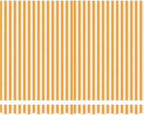 vidaXL Σκελετός Τέντας Κίτρινο και Λευκό 300 x 200 cm