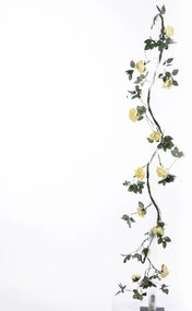 Supergreens Τεχνητή Γιρλάντα Τριαντάφυλλο Garden Κίτρινη 240 εκ