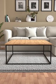 Stewehome Τραπέζι σαλονιού από ατλαντικό πεύκο 90x90x40 cm