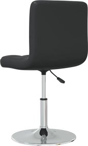 vidaXL Καρέκλα Τραπεζαρίας Μαύρη από Συνθετικό Δέρμα