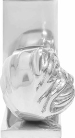 vidaXL Βιβλιοστάτες 2 pcs Ασημί 8 x 12 x 16,5 εκ. Αλουμίνιο
